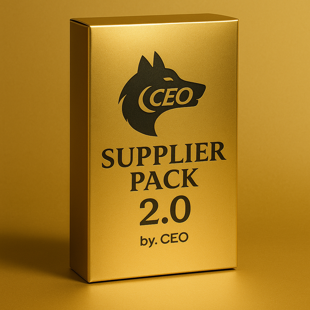 NIEUW: Supplier Pack 2.0 (Exclusief by CEO)